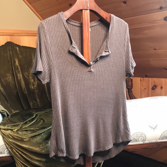 Easy Ribbed Tee - Picture 1 of 6